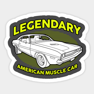 Legendary American Muscle Car Sticker